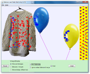 氣球和靜電引力 螢幕截圖