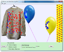 Screenshot of the simulation 氣球和靜電引力