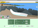 Screenshot of the simulation Glaciers