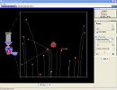 Screenshot of the simulation Rutherford Scattering 拉塞福散射實驗