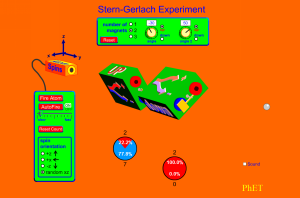 Stern-Gerlach(自旋量子化)實驗 螢幕截圖